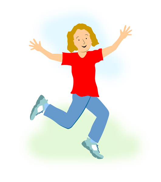 530x600 Picture Of A Girl Running Free Download Clip Art
