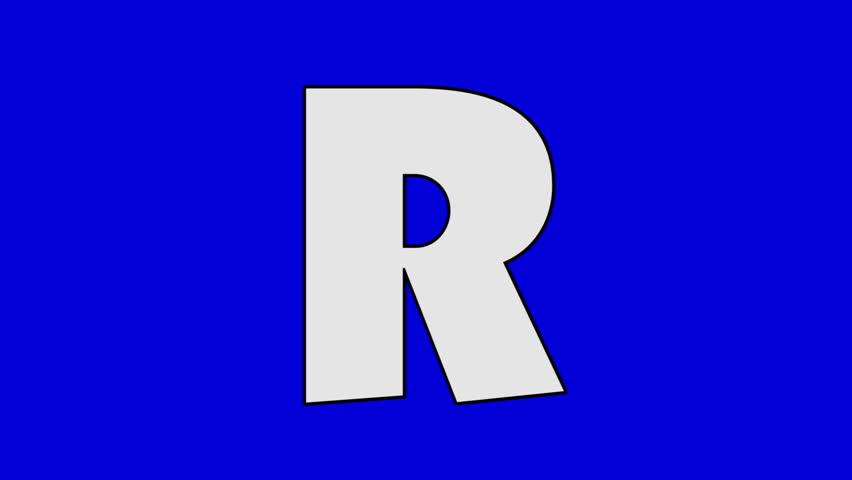 852x480 Letter R And Rat (Foreground). Animated Animal Alphabet. Motion