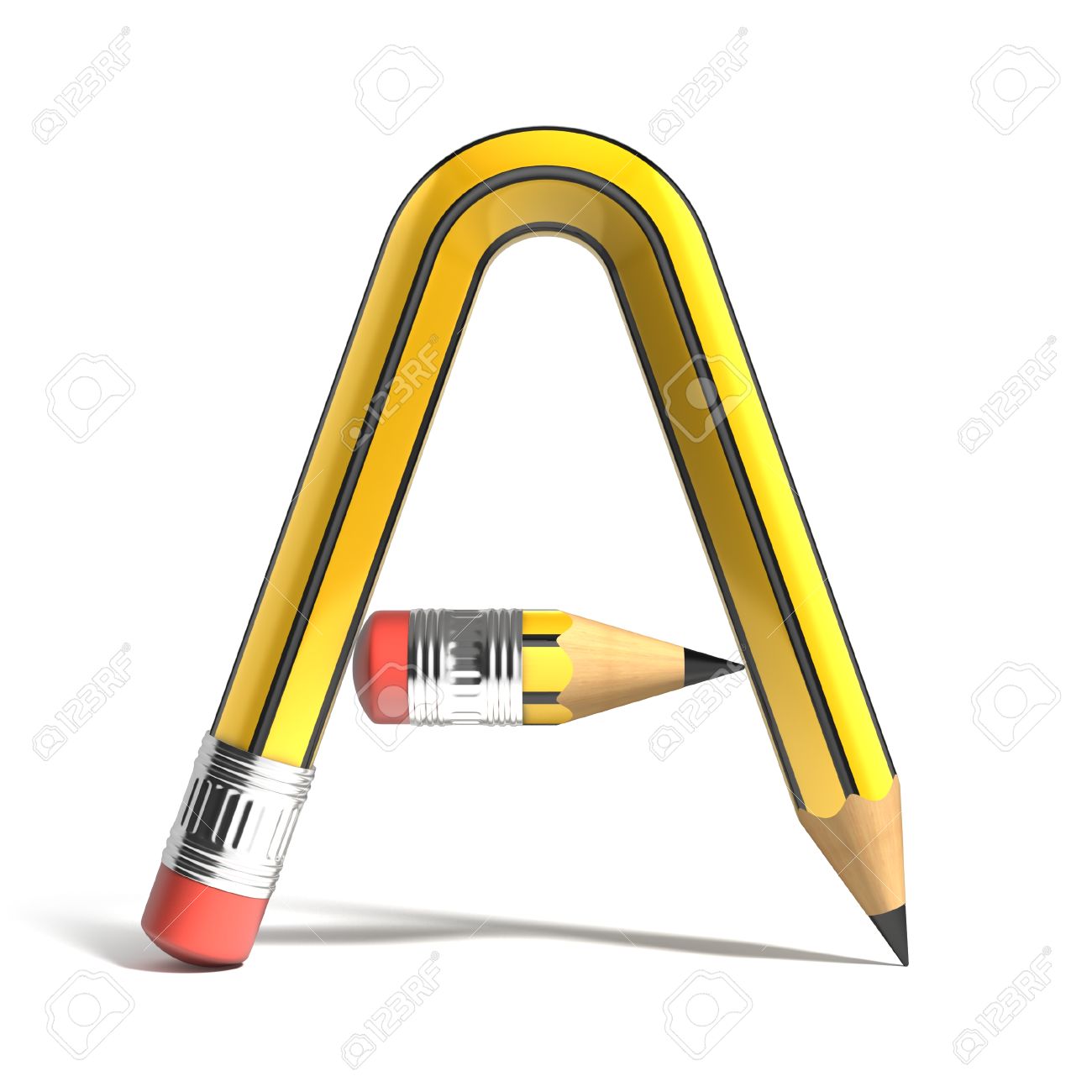 1300x1300 Pencil Clipart Letter
