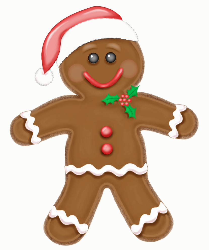 830x991 Best Gingerbread Man Clipart