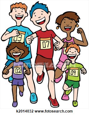 286x370 Running A Race Clipart