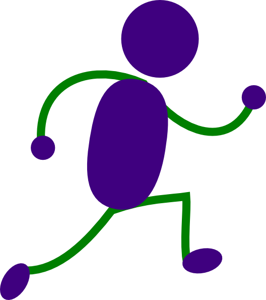 528x595 Cartoon Person Running