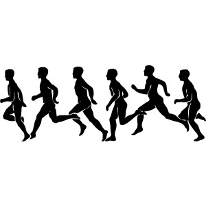 300x300 Running People Clipart