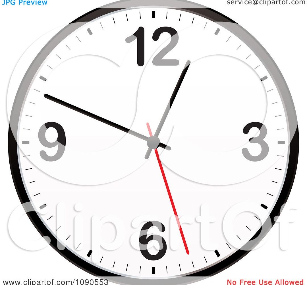 1080x1000 Wall Clock With Second Hand Choice Image