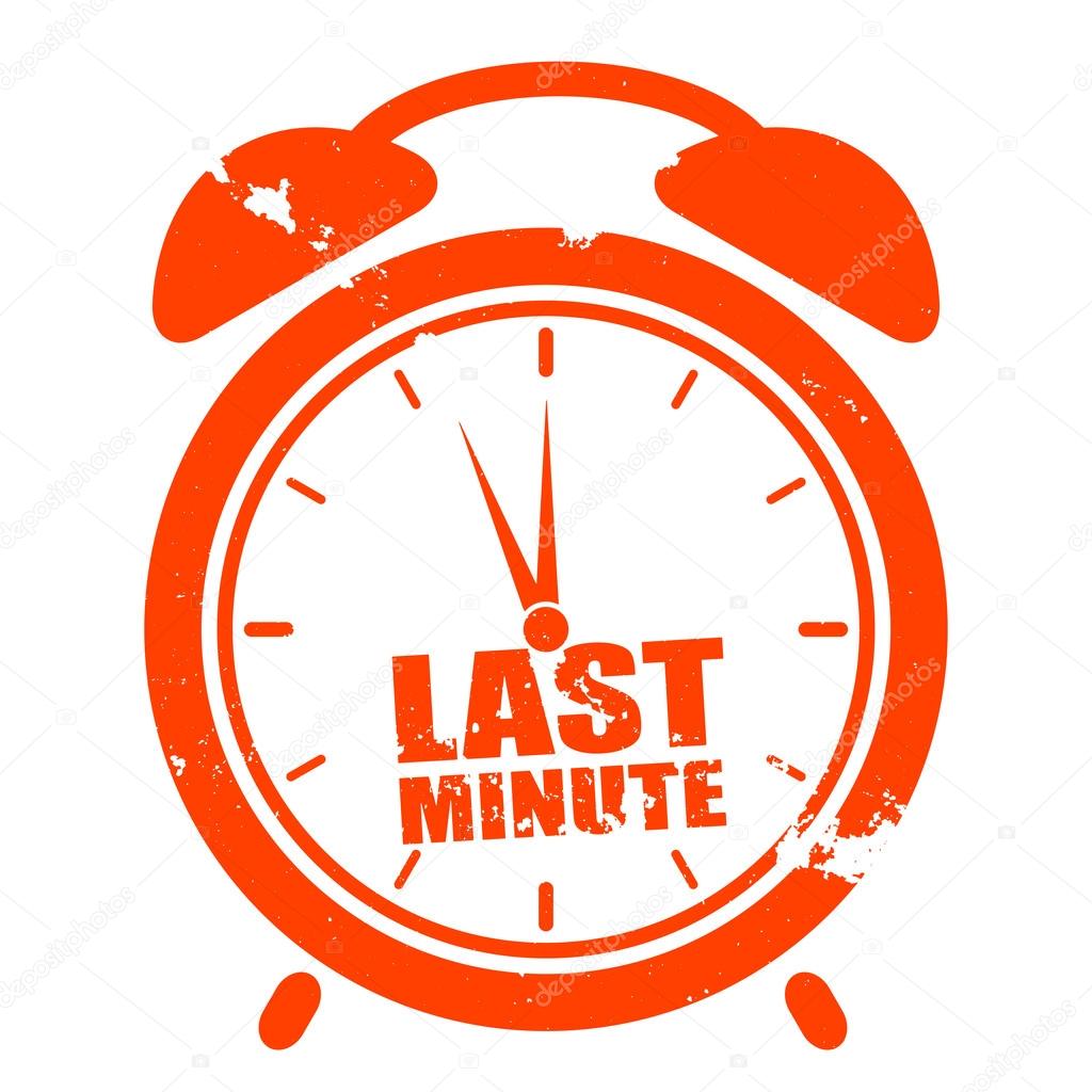 1024x1024 Clock Last Minute Stock Vector Unkreatives