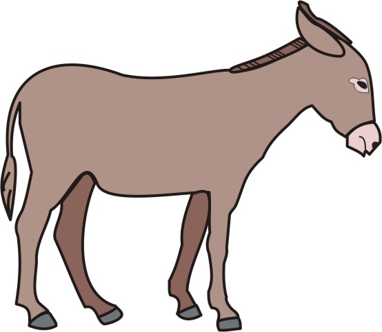 554x482 Donkey Coloring Pages For Kids To Color And Print