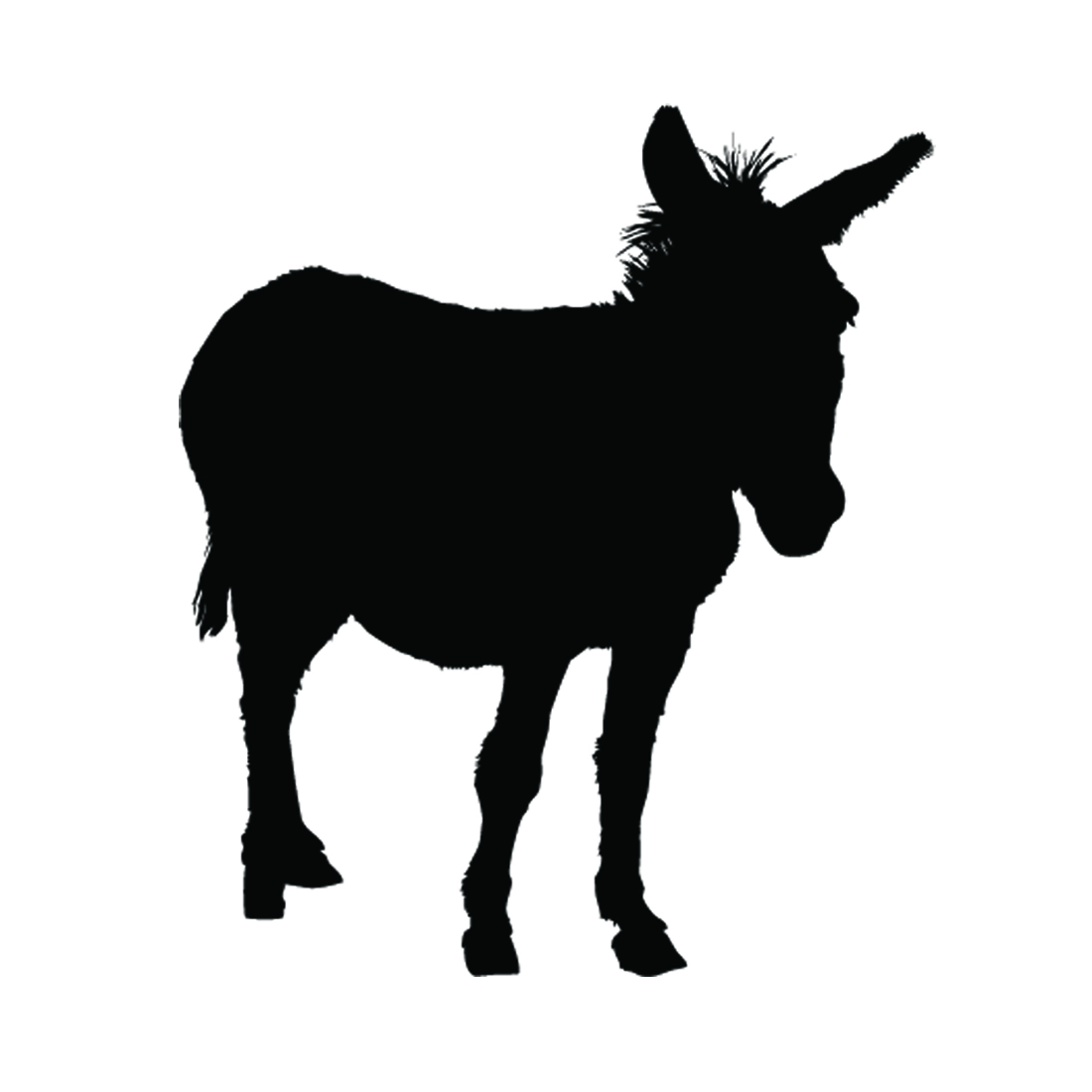 1100x1100 Donkey Silhouette Stencil Free Stencil Gallery