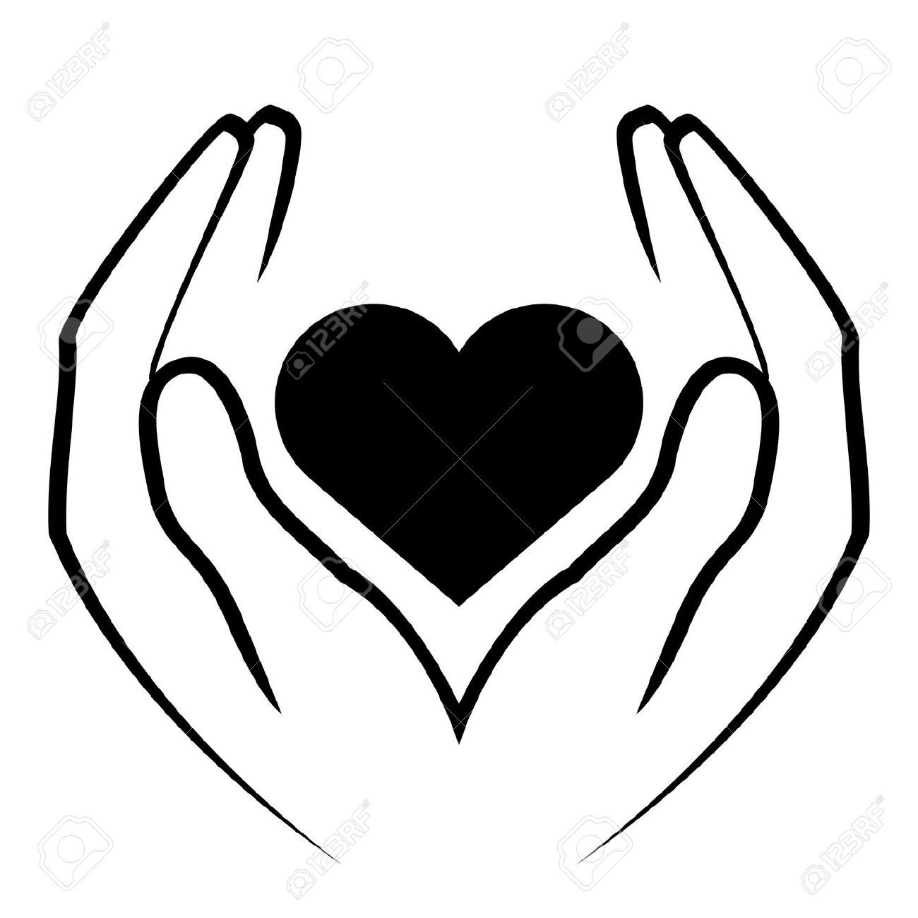 1300x1300 Hand Heart Clipart Logo Hand Heart, Christmas