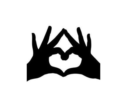 432x360 Hand Shaped Clipart