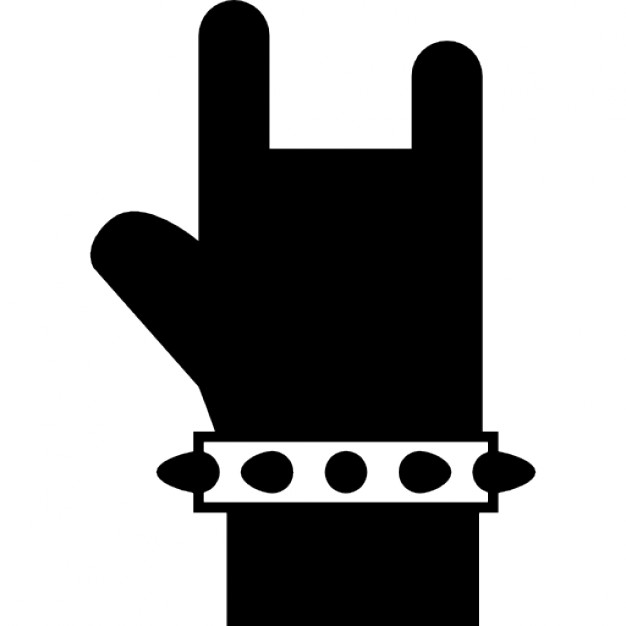 626x626 Rock Symbol Of A Hand Icons Free Download