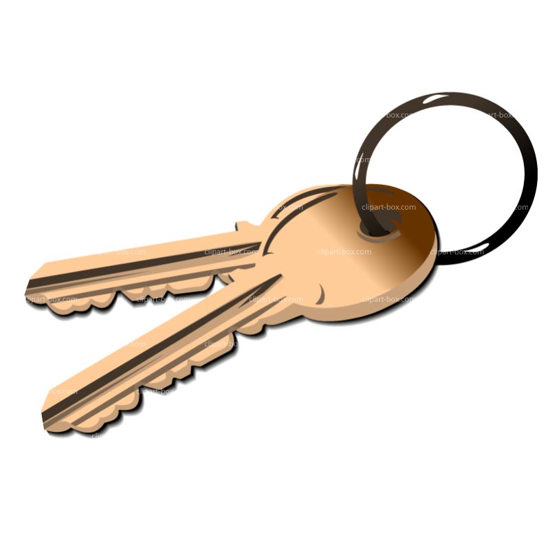 800x800 House Keys Clipart