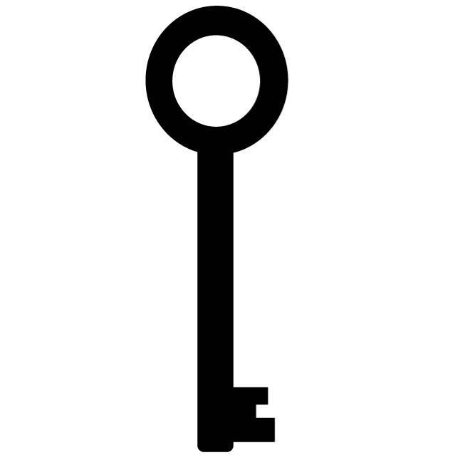 660x660 Silhouette Of A Key