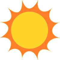 200x200 Clipart Sun Clip Art Image Of A Bright Sunshine Smu Id 73141