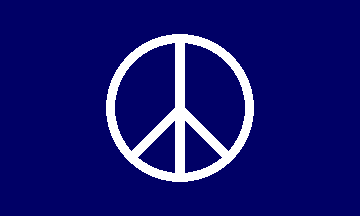360x216 Peace Sign Flag (Campaign For Nuclear Disarmament)