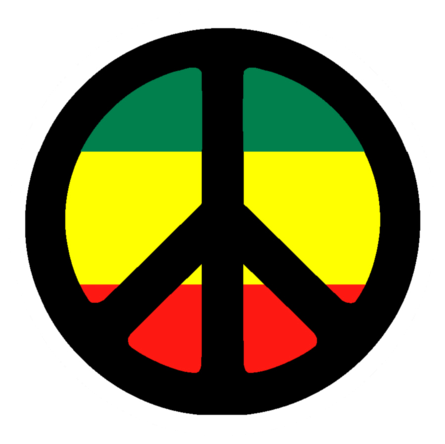 900x899 Rasta Peace Sign Tattoo Design By Xx Jd Xx