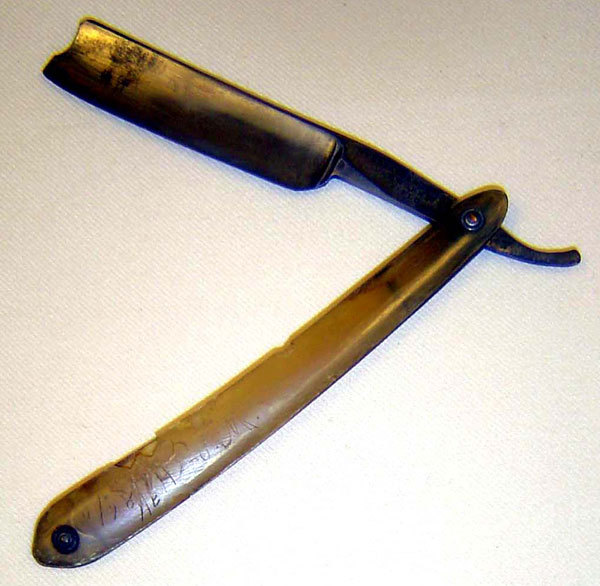 600x586 Civil War Straight Edge Razor Made By Wm Greaves