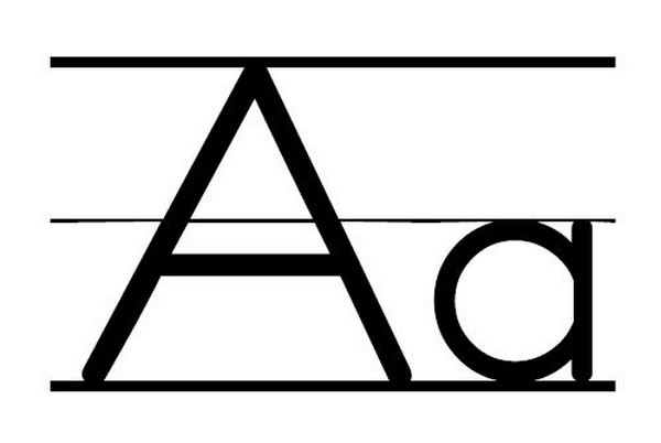 600x402 Clipart Of Letter Aa