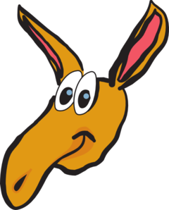 240x298 Aardvark Head Clip Art