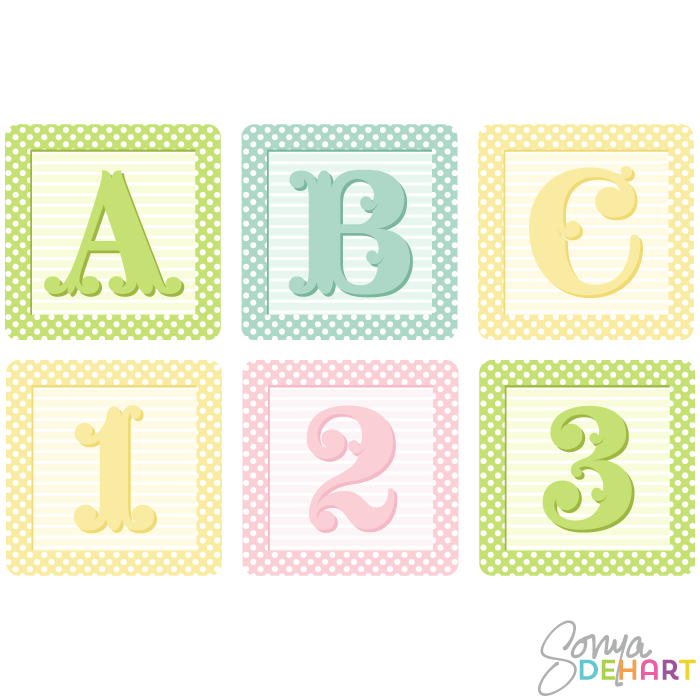 700x700 Baby Alphabet Clipart