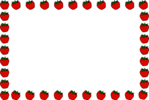 298x201 Apple Border Clipart