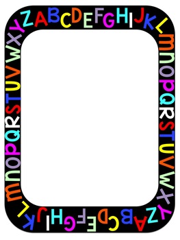 263x350 Abc Border Edge Clipart