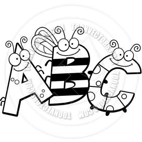 460x460 Abc Black And White Clipart