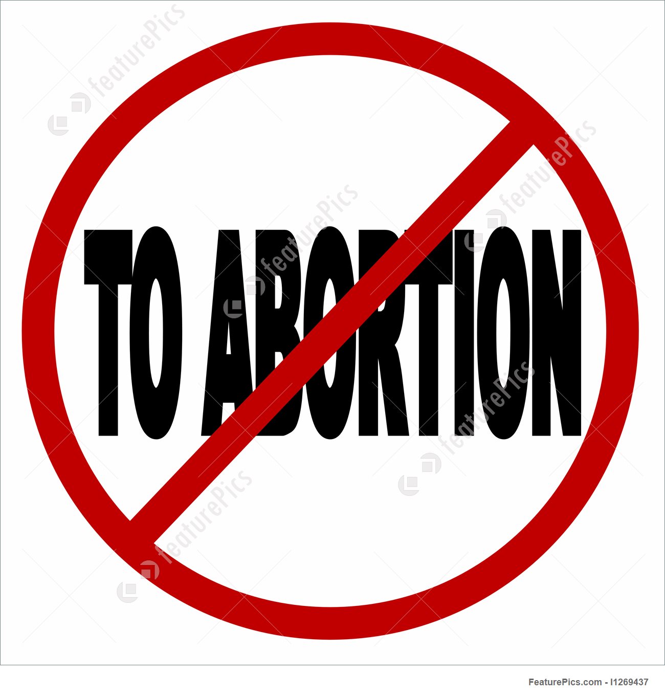 1300x1360 No To Abortion Icon Stock Illustration I1269437