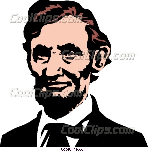 300x305 Abraham Lincoln Vector Clip Art