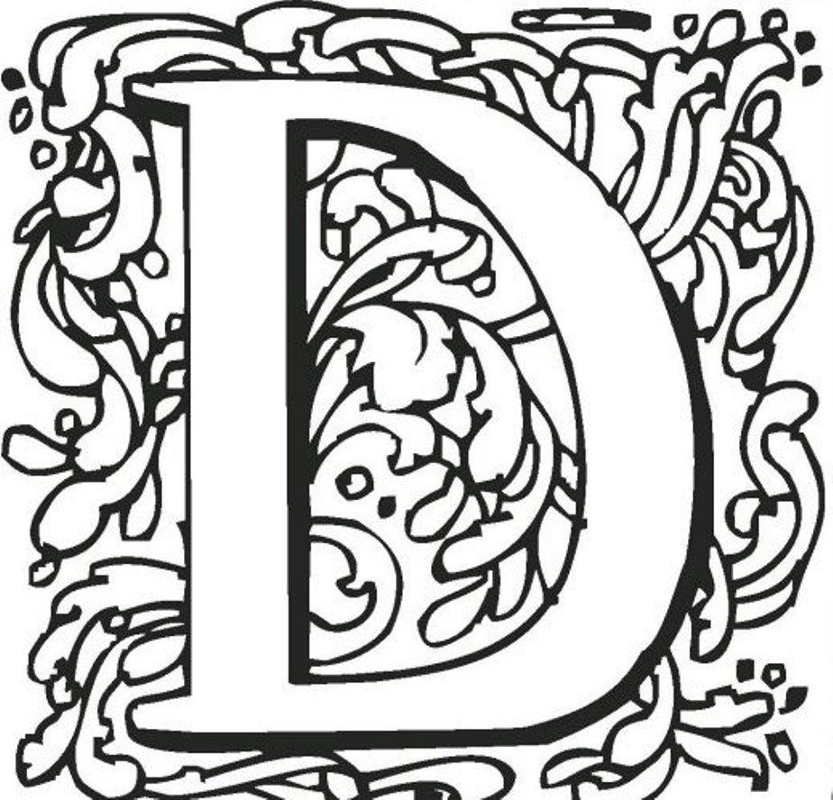 924x888 Abstract Letter Coloring Pages Coloring Sheets