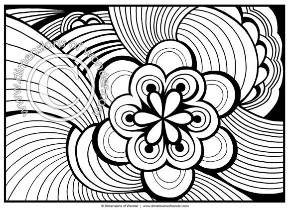 580x422 Best Abstract Coloring Pages Ideas Printable
