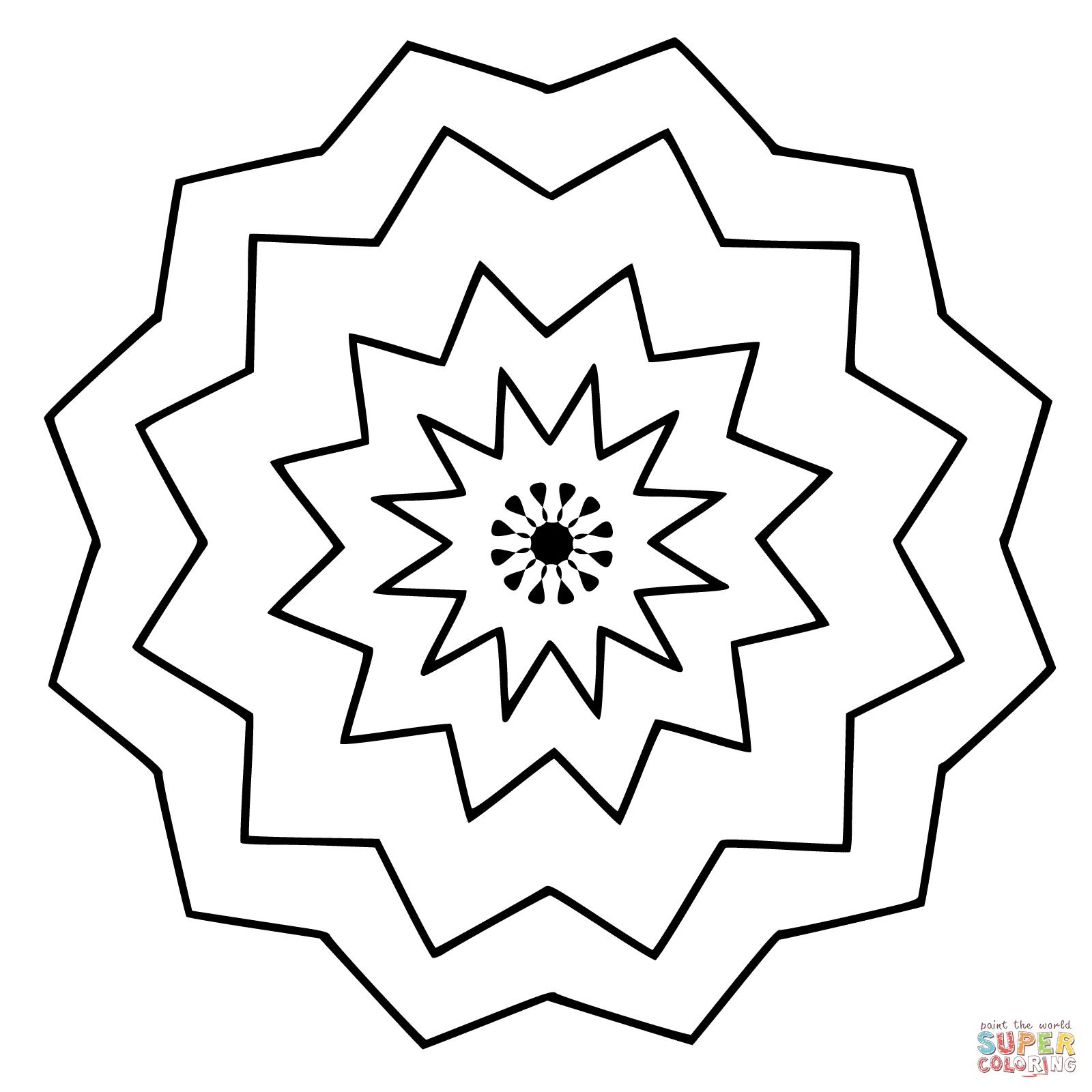 1600x1601 Simple Abstract Coloring Pages Simple Colorings