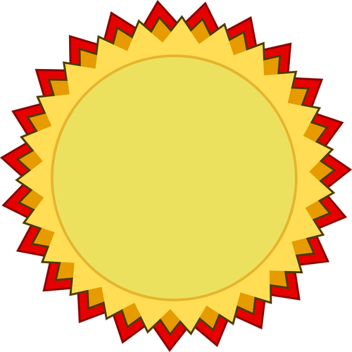 500x500 Blank Award Of Achievement Badge Vector Clip Art Public Domain
