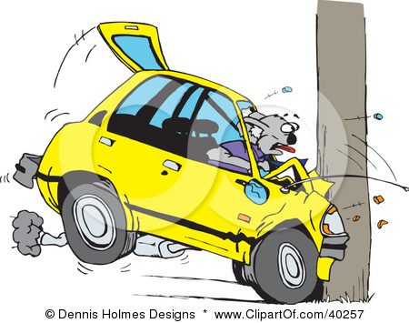 450x355 Cartoon Car Crash Clipart