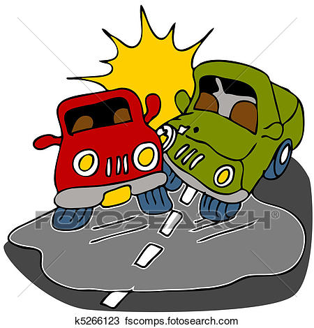 450x470 Clipart Of Black Ice Accident K5266123