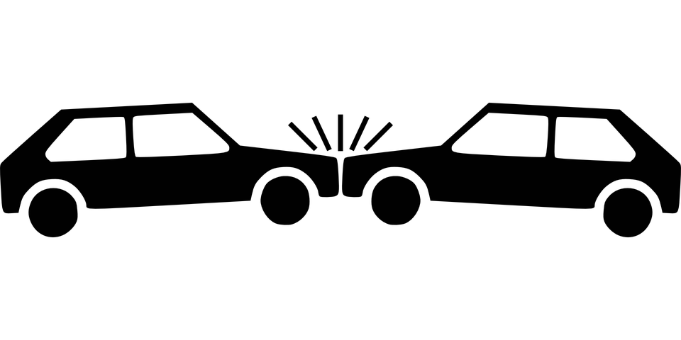 960x480 Crash Clipart Black And White