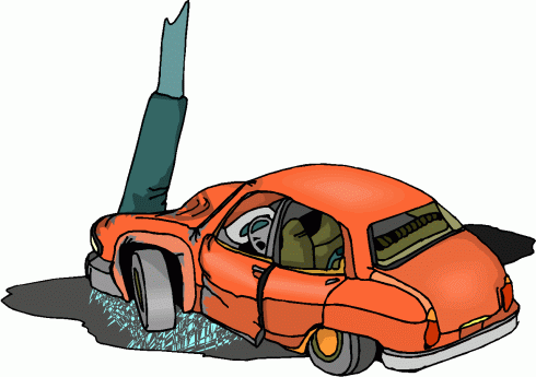 490x345 Crash Clipart Car Wreck