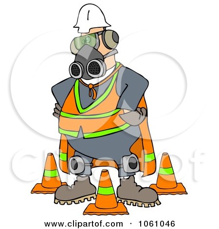 450x470 Royalty Free Clip Art Illustration Of A Construction Worker