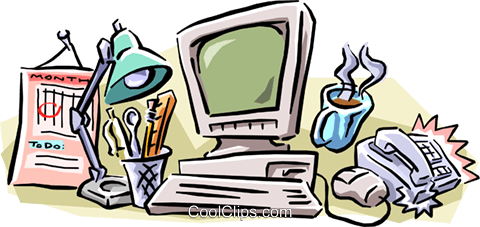 480x227 Office Clipart Office Equipment