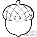 120x120 Black And White Acorn Clipart