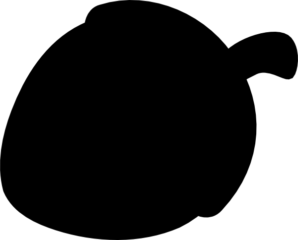 600x484 Acorn Silhouette Clip Art