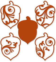 236x261 Acorn Silhouette