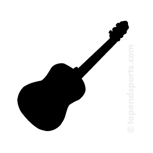 300x300 Guitar Black And White Black Guitar Clipart Clipartfest