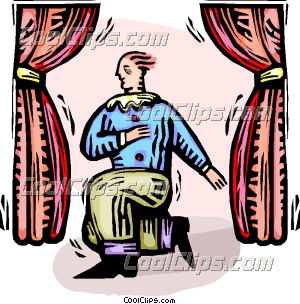 300x304 Man Acting On Stage Clip Art
