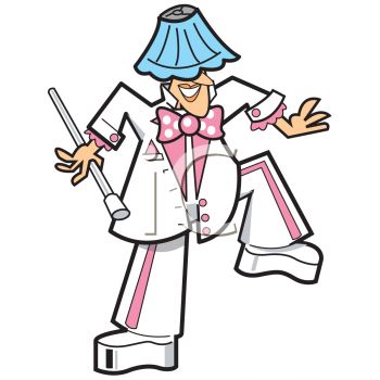 350x350 Man Performing And Acting The Fool With A Lampshade On His Head