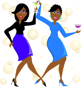 285x300 Party Girls Clipart Image