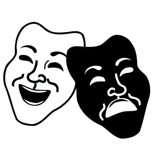 500x500 Actor Clipart Theatre Mask Comedy Tragedy