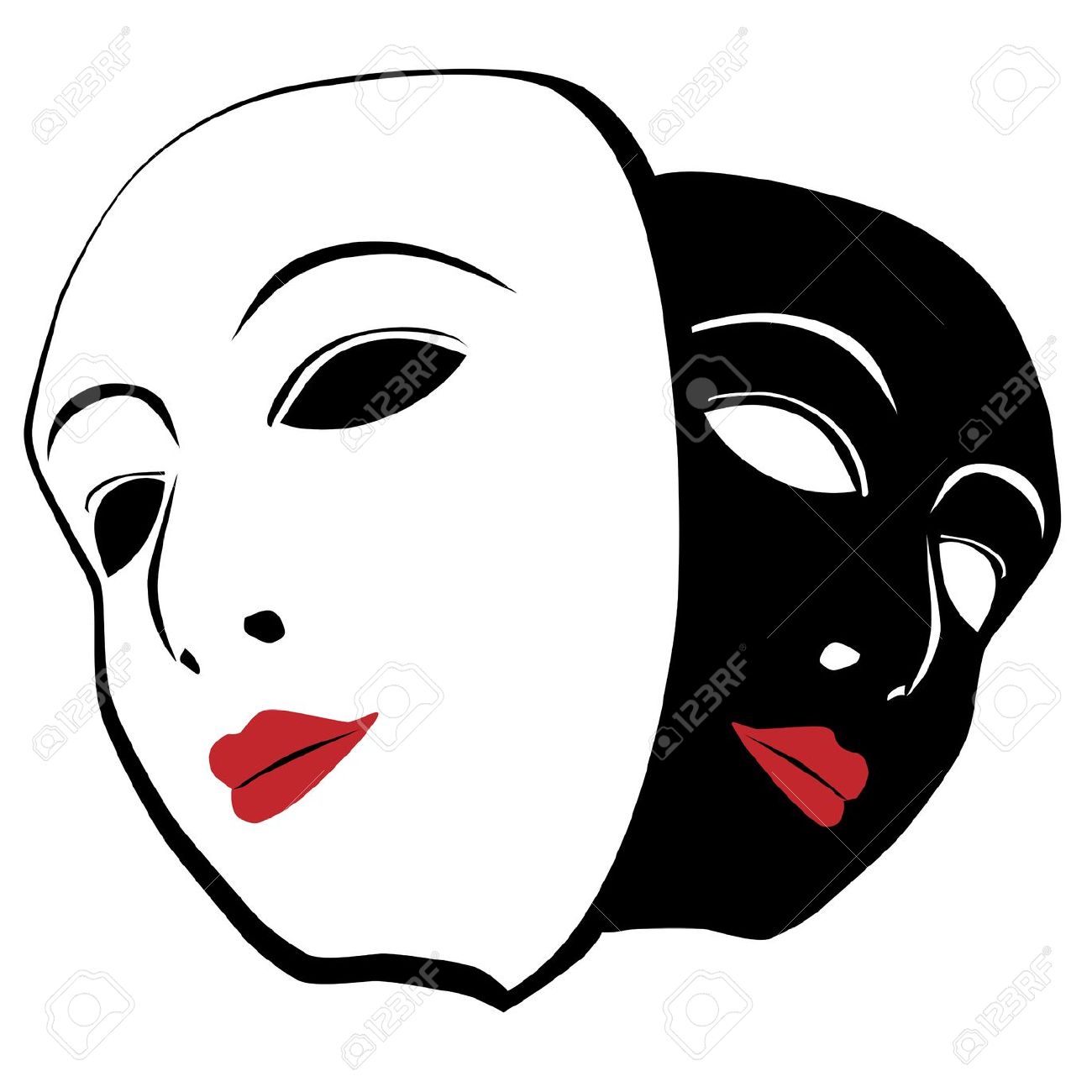 1300x1300 Actor Theater Mask Clipart
