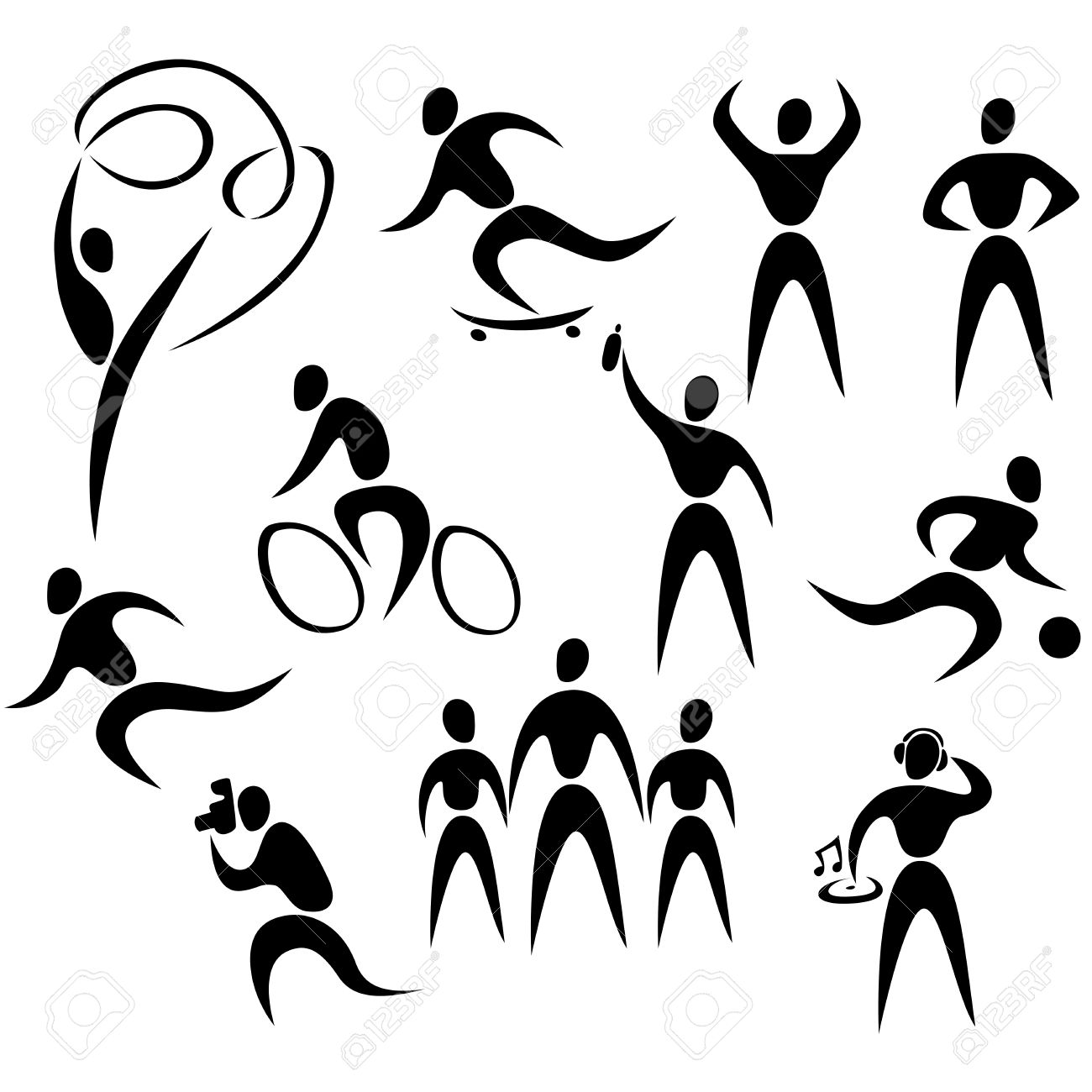1300x1300 Active People Clipart