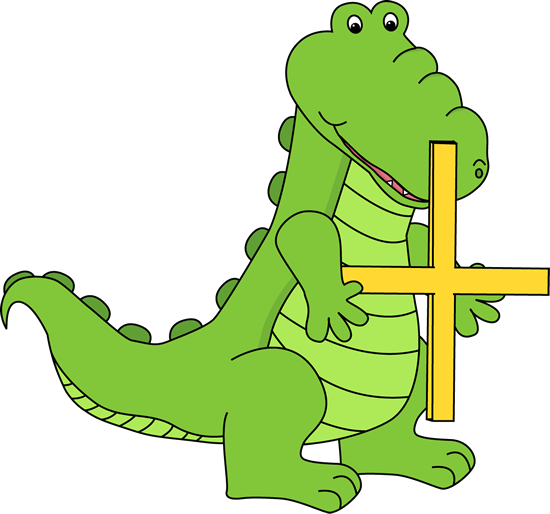 550x514 Alligator Holding An Addition Symbol Clip Art