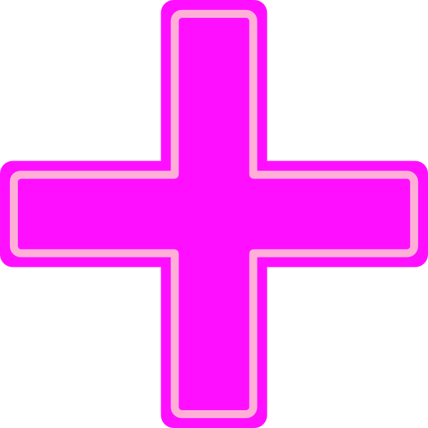 600x600 Plus Sign Clip Art